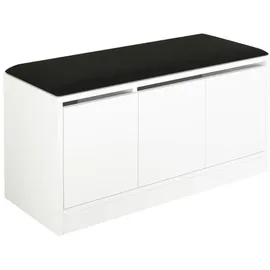 Mobili Rebecca Rebecca 46 x 89,5 x 35,5 cm weiß / dunkelgrau