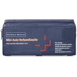 Holthaus Medical mini Verbandtasche fürs Auto, KFZ Verbandskasten Notfall Erste-Hilfe, 22x8,5x8cm, blau