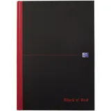 Oxford Geschäftsbuch A4 liniert schwarz/rot