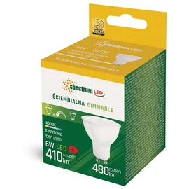 Spectrum LED-Leuchtmittel 6W GU10 410 lm Neutralweiß 4000K