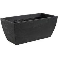 Dehner Blumenkasten Rille 80 x 40 cm Anthrazit