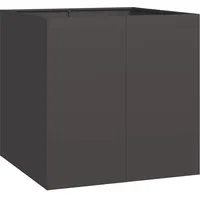 vidaXL Pflanzkübel 80 x 80 x 80 cm Schwarz