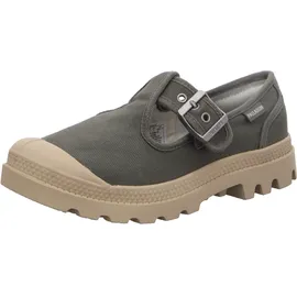 Palladium Unisex Pampa M Washed Mary Jane Flat, Vetiver, 41 EU