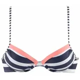 KangaROOS Bikini-Top Damen Blau/Weiß 38 Cup C