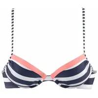 KangaROOS Bikini-Top Damen Blau/Weiß 38 Cup C