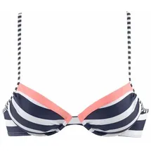 KangaROOS Bikini-Top Damen Blau/Weiß 38 Cup C