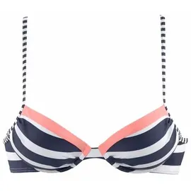KangaROOS Bikini-Top Damen Blau/Weiß 38 Cup C
