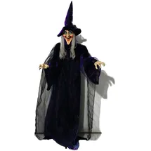 Europalms Halloween Figur Hexe, animiert 175cm