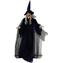 Europalms Halloween Figur Hexe, animiert 175cm