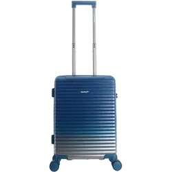 Koffer SAXOLINE "Elite", Gr. B/H/T: 38.00cm x 55.00cm x 22.00cm, blau, casual, Koffer, mit robuster ABS/PC-Hülle