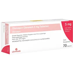 Olanzapin Glenmark 5 mg Tabletten 70 St