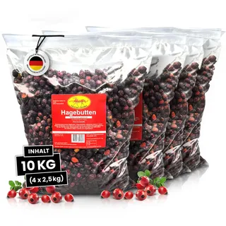Scheidler horse-direkt Hagebutten getrocknet für Pferde 10kg – Ganze Hagebutte in Spitzenqualität – 100% Natürlicher Vitamin C Booster – Ideales Pferdeleckerli/Zusatzfutter ohne Zuckerzusatz