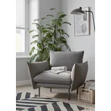 OTTO home Cocktailsessel Stine Polyester 96 x 86 x 86 cm Grau