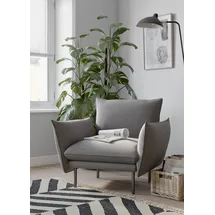 OTTO home Cocktailsessel Stine Polyester 96 x 86 x 86 cm Grau