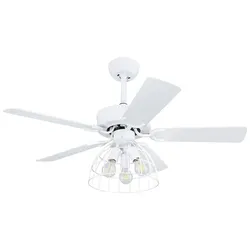 Deckenventilator, Metall, Fernbedienung, 3 Geschwindigkeiten