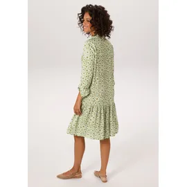 Aniston CASUAL Blusenkleid Midi Geblümt Grün 42