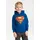 LOGOSHIRT Kapuzen-Sweatshirt Superman Blau/Gelb/Rot 92/98