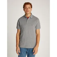 Tommy Hilfiger Poloshirt »1985 REGULAR POLO«, mit Kontraststreifen innen am Kragen, Gr. L (52), hellgrau meliert, , 98460847-L