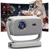 Beamer, Mini Projektor Autofokus/4K Unterstützung mit 5G WiFi und Bluetooth, 600 ANSI nativer 1080P Outdoor Kino Projektor, Heimkino Projektor Kompatibel mit Telefon/TV Stick/PC