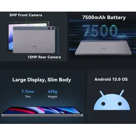 Cubot Tab 50 4G 10,4" 2023 8 GB RAM 256 GB Grau