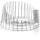 Alessi A Tempo Abtropfgestell 36 x 19 cm Silber