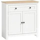 Homcom Sideboard 78,5 x 80 x 35 cm Weiß