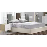 Xlmoebel Komplettschlafzimmer Schlafzimmermöbel-Set mit Doppelbett und zwei Nachttischen aus weißem, (3tlg.Schlafzimmer Set (Bett + 2x Nachttische), Hergestellt in Europa weiß