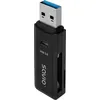 Savio SD-Kartenleser  USB 3.0  AK-64 (USB 3.0), Speicherkartenlesegerät, Schwarz