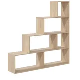 habeig Stufenregal Stufenregal Bücherregal Treppenregal Raumteiler Wohnzimmer 145x145cm 2255 (Natur)