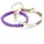 yokoamii Perlenarmband Set Y10 lila Edelstahl none Größe onesize
