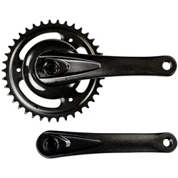 Prowheel Fahrrad Kurbel einfach Kurbelgarnitur 170 mm Fahrradkurbel 38 Zähne Vierkant E Bike