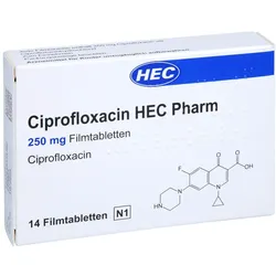 CIPROFLOXACIN HEC Pharm 250 mg Filmtabletten 14 St