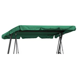 Quick Star Hollywoodschaukel Dachbezug 200 x 145 cm Grün Wasserdicht | Universal Ersatzdach Gartenschaukel 3 Sitzer | UV 50 Schaukel Dach Ersatz Bezug