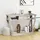 Costway Flurtisch Konsolentisch 120x30x81 cm grau