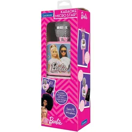 Lexibook Barbie, Bluetooth-Mikrofon mit Stimmwechselfunktion, Telefonhalter, eingebauter Lautsprecher, Rosa, MIC240BB