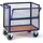 rollcart transportsysteme Drahtkastenwagen halb geklappt und vergittert 1175x775mm