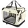 VOUNOT Hundebox faltbar 50 x 35 x 36 cm Beige