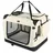 VOUNOT Hundebox faltbar 50 x 35 x 36 cm Beige