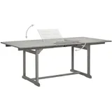 vidaXL Garten-Esstisch (150-200)x100x75 cm Massivholz Akazie/Grau