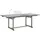 vidaXL Garten-Esstisch (150-200)x100x75 cm Massivholz Akazie/Grau