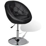 furnicato Loungesessel Cocktailsessel Schwarz Kunstleder (1-St) schwarz