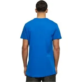 URBAN CLASSICS Shaped Long Tee blau M