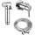 Stilform Design WC/Bidet Handbrause Komplettset mit Unterputz Mischerarmatur Mini Grau