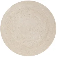 benuta pure Juteteppich, Jutta Ivory ø 80 cm - Naturfaserteppich aus Jute