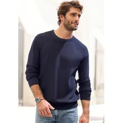 Strickpullover, Pullover in modischen Farben aus Baumwollmischung, Gr. XL (56/58), navy, , 43074540-XL