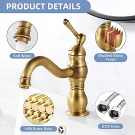 coleniny Kisimixer Waschtischarmatur Antik Bronze