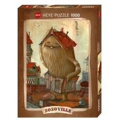 HEYE Puzzle 298128 – Nachbarschaft – Zozoville, 1000 Teile, 50.0 x 70.0 cm, 1000 Puzzleteile bunt