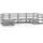 vidaXL Garten-Lounge-Set 6-tlg. Massivholz Kiefer grau