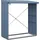 Hörmann Kaminholzregal Elegant-V Typ 2 Metall 181,4 x 102,5 x 198 cm Taubenblau