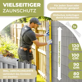 Kesser Balkonverkleidung 80 x 300 cm Hellgrau PVC